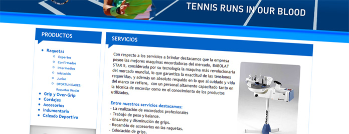 Nuevo sitio Babolat