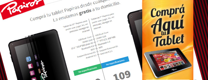 e-commerce Tablets Papiros