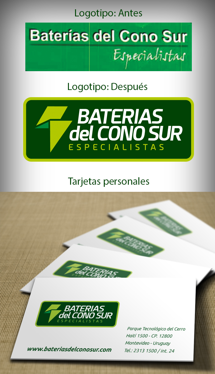 Restyling identidad Baterías del Cono Sur